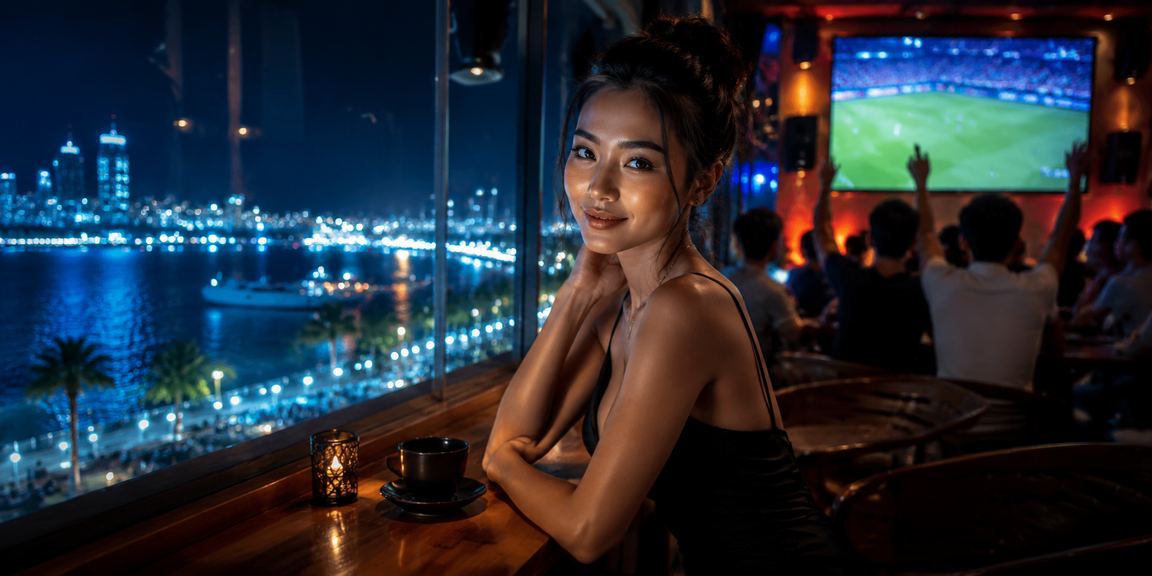 Người chơi trải nghiệm cá cược trực tuyến tại Nha Trang với điện thoại và cà phê